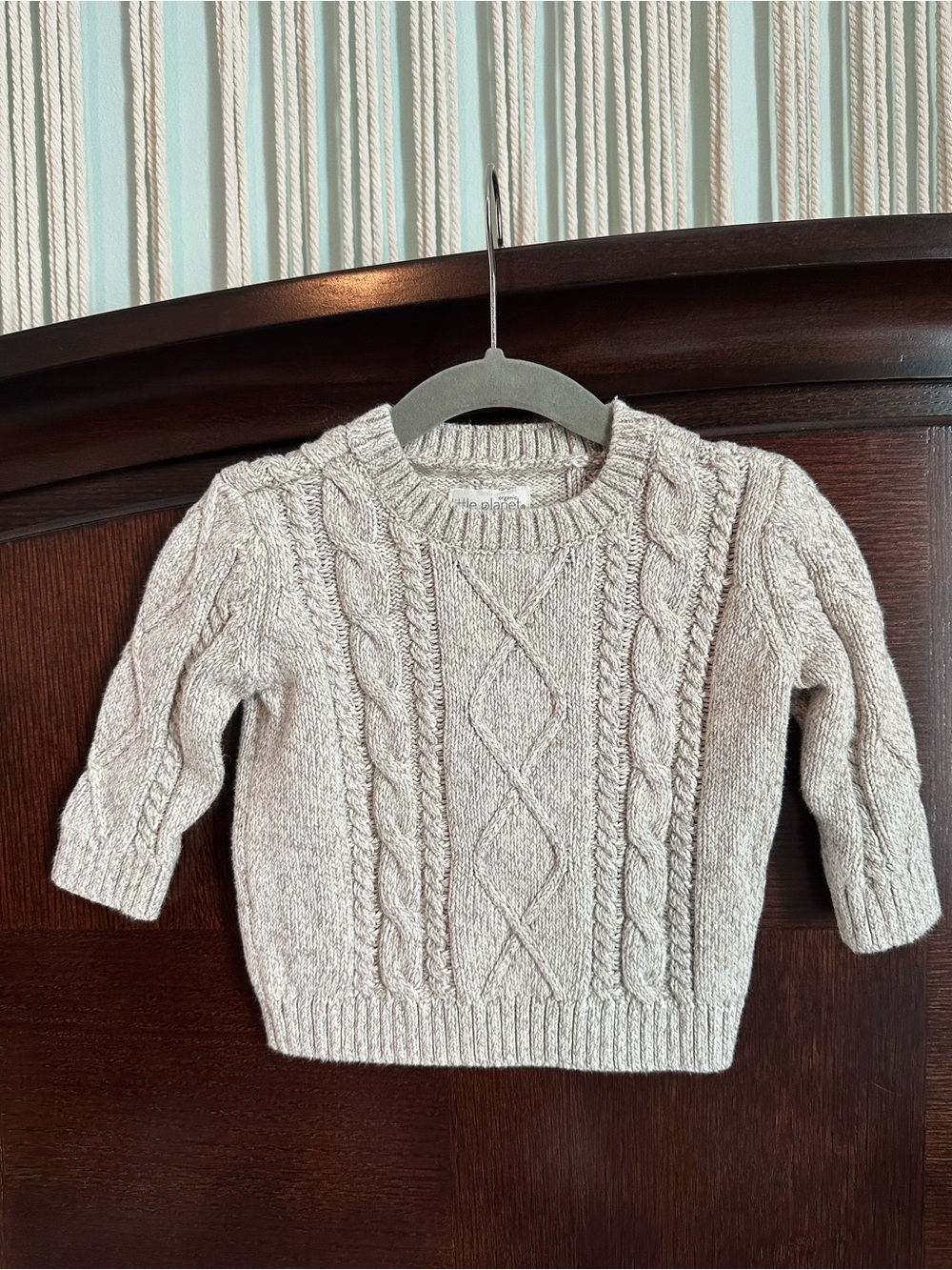 Little Planet Cable Knit Sweater - Oatmeal